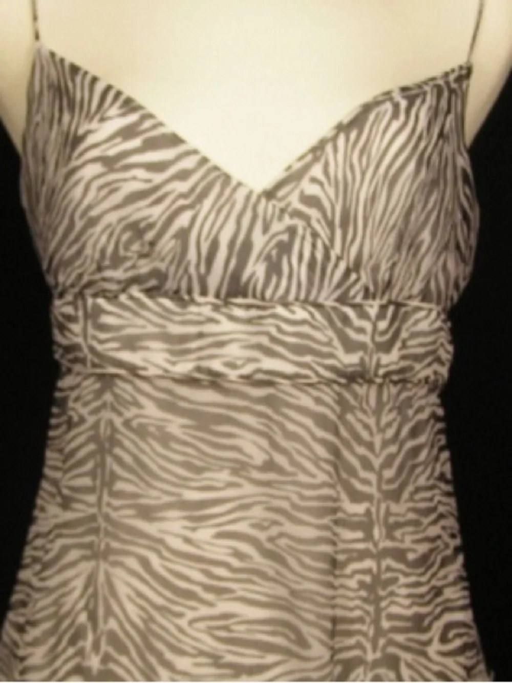 J CREW ANIMAL PRINTED 100% SILK New With Tags Zebra crinkle surplus crossover 6
